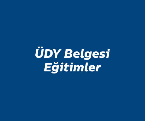 ÜDY Belgesi Eğitimler