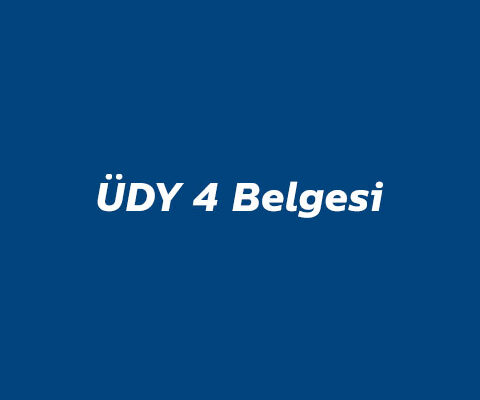 ÜDY 4 Belgesi